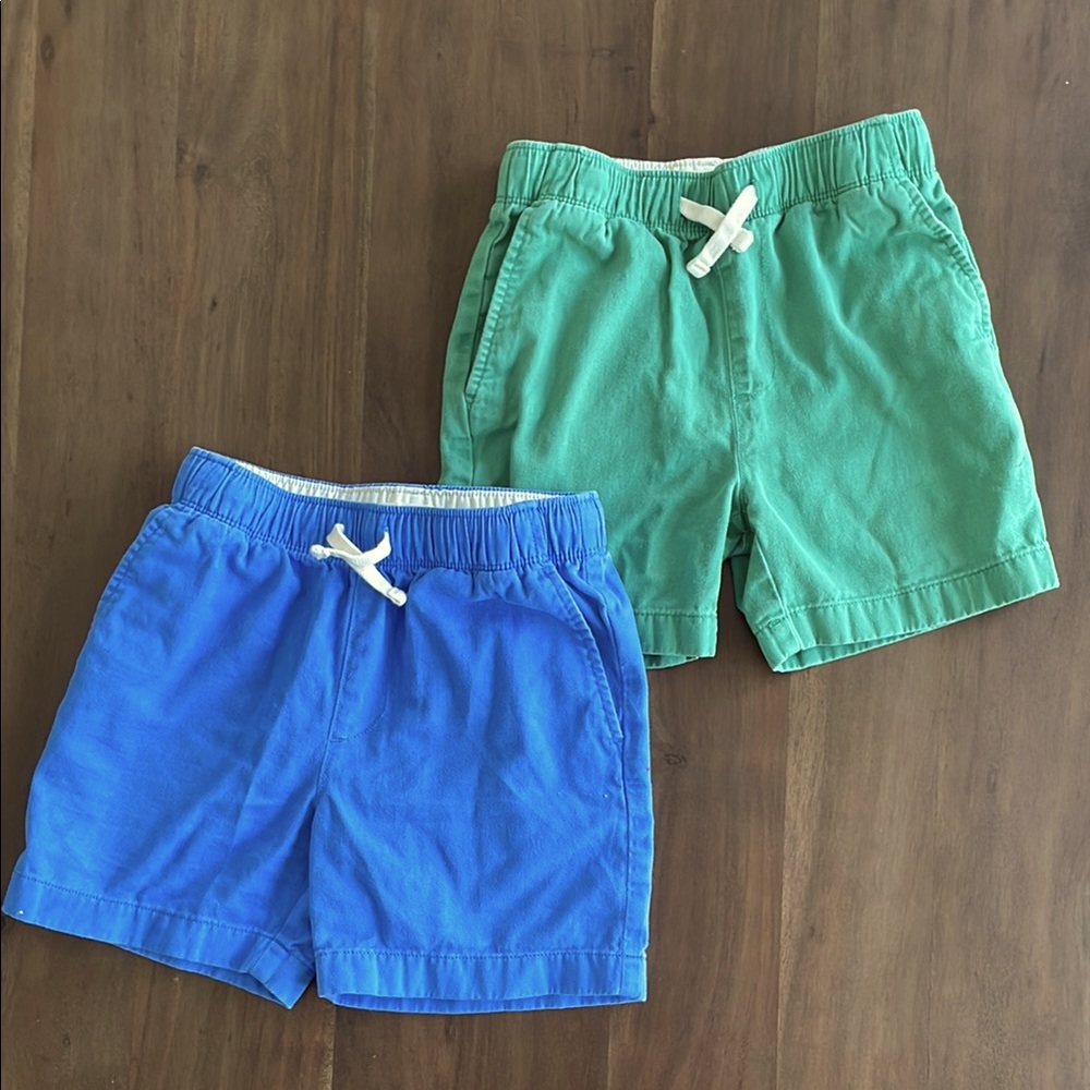 Crewcuts Boys Green and Blue Shorts bundle size 6